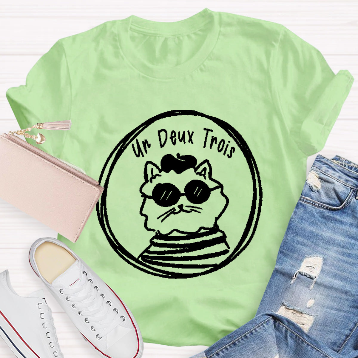 Un Deux Trois French Teacher T-Shirt