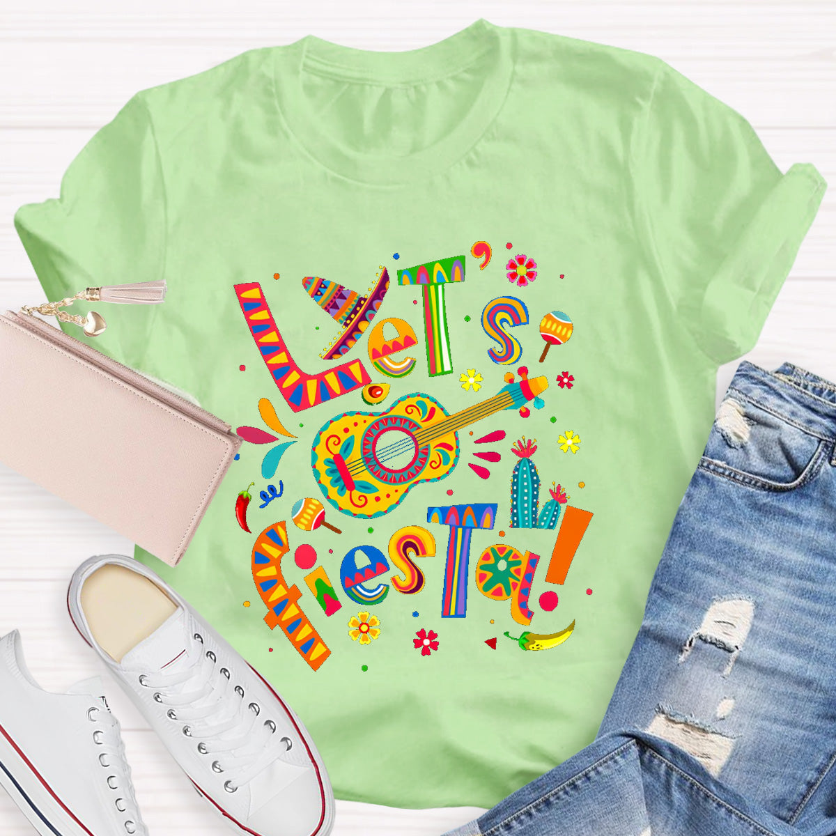 Let's Fiesta Teacher T-Shirt