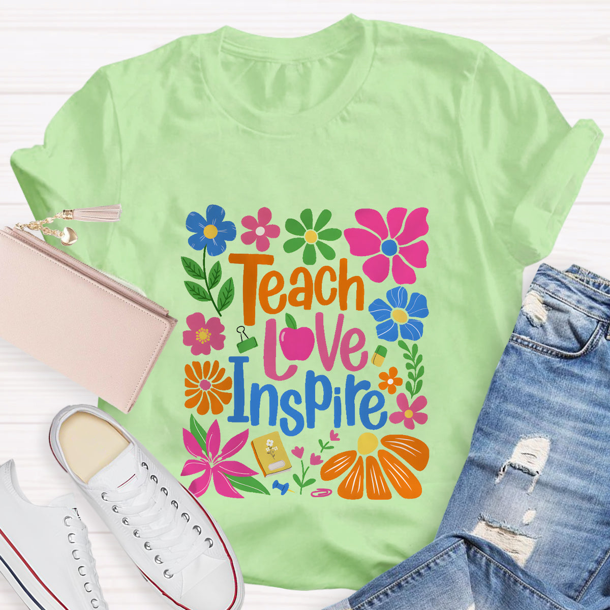 Teach Love Inspire Teacher T-Shirt