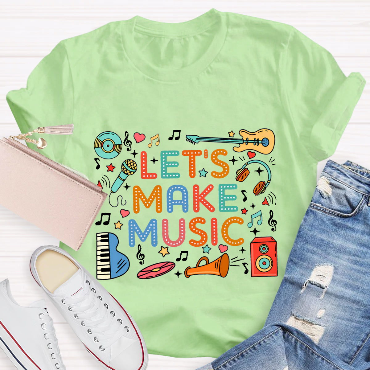 Let's  Make Music Teacher T-Shirt