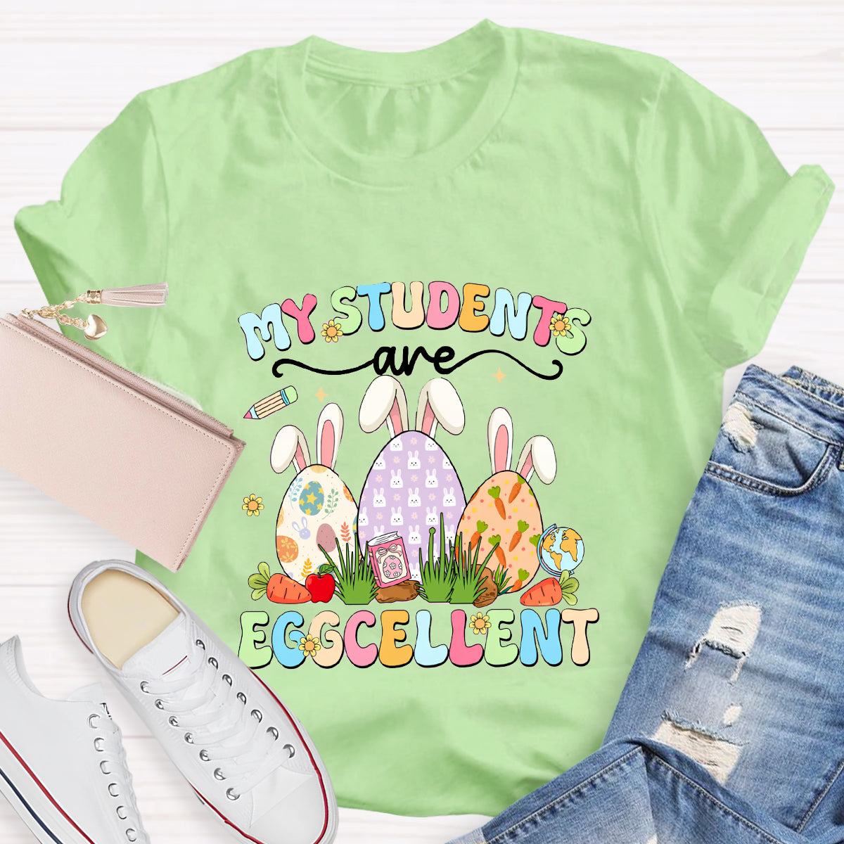 My Students Are Eggcellent Teacher T-Shirt