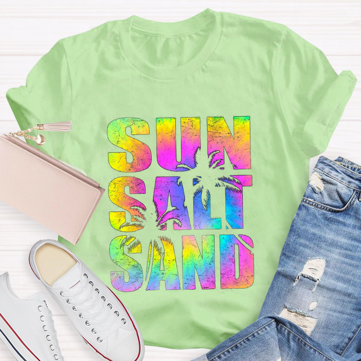 Sun Salt Sand Beach Summer T-Shirt