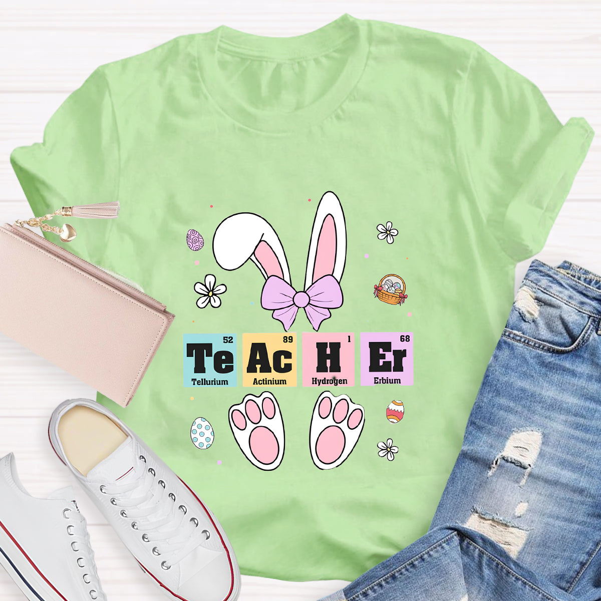 Teacher Easter Periodic Elements T-Shirt