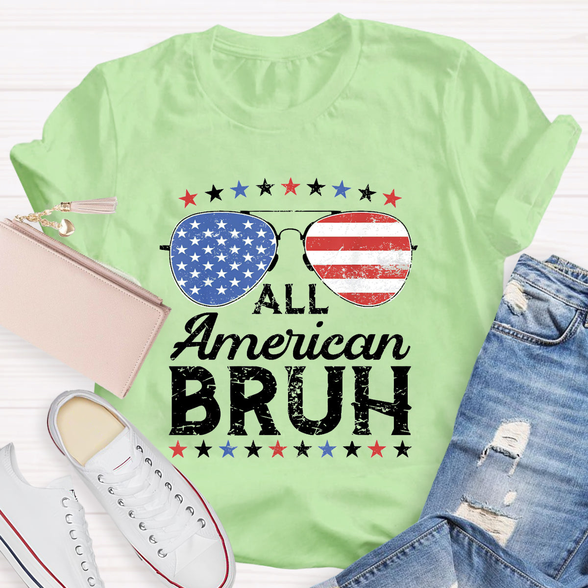 All American Bruh Teacher T-Shirt