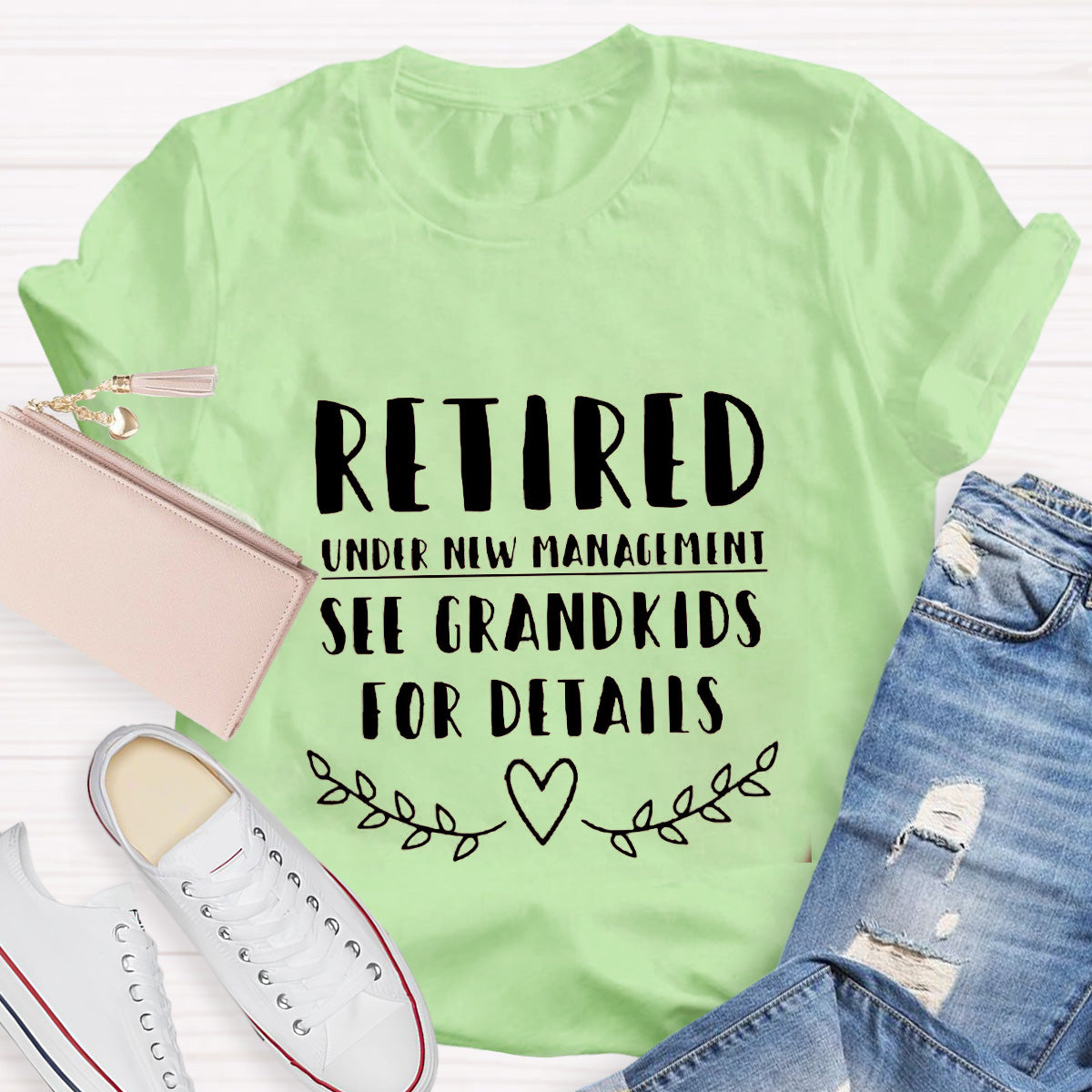 Retired See Grandkids For Details Teacher T-Shirt
