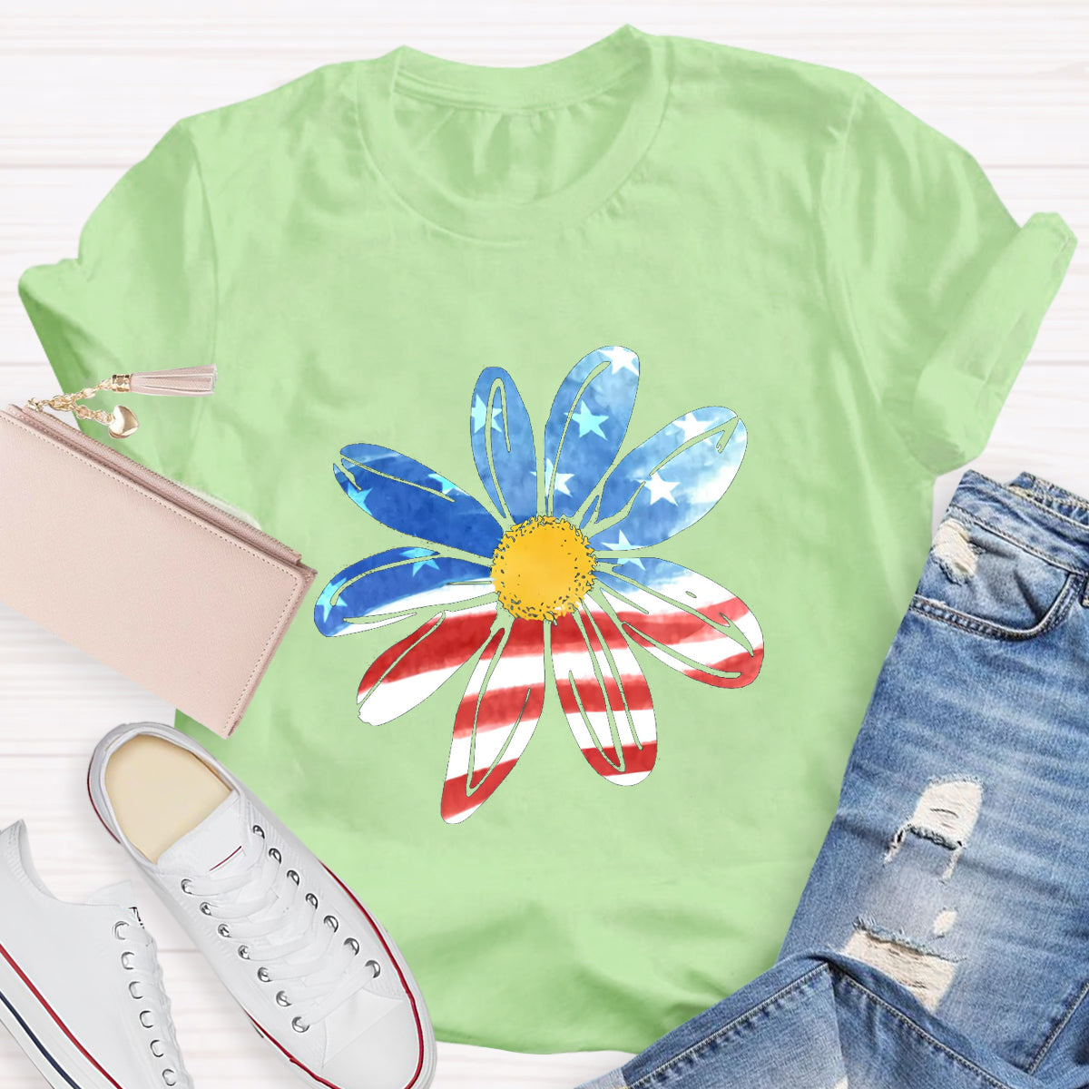 Patriotic Sunflower T-Shirt