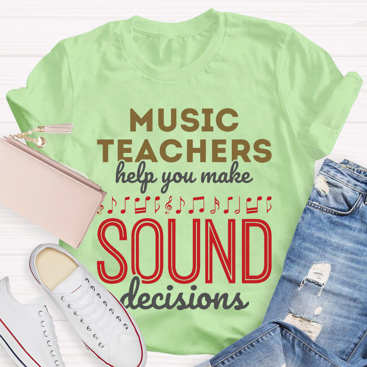 Music Teachers Help You Make Sound Decisions Teacher T-Shirt