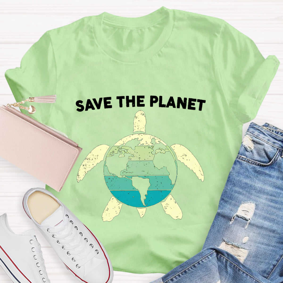 Save The Planet Turtle T-Shirt