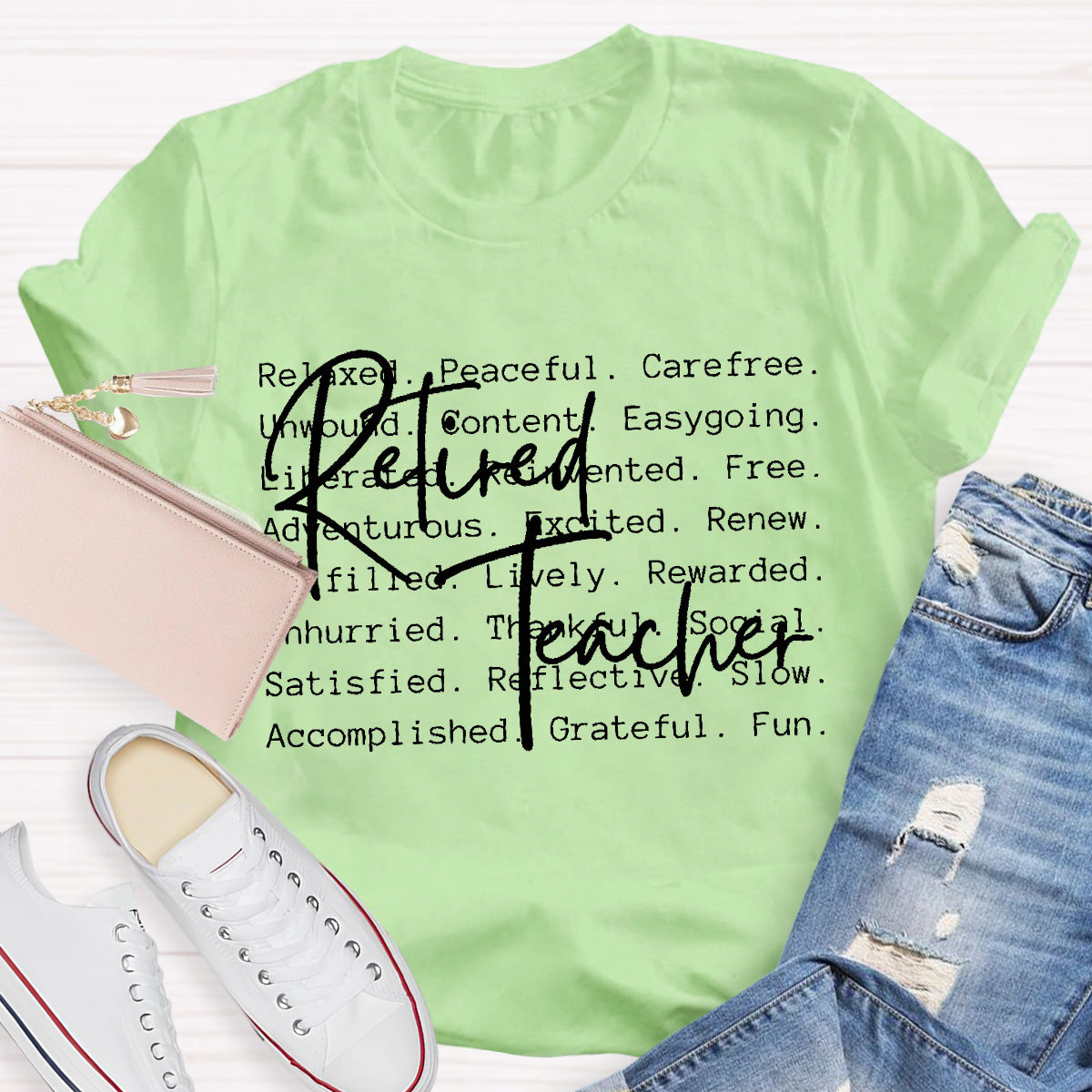 Retired Teacher Relaxed  Teacher T-Shirt