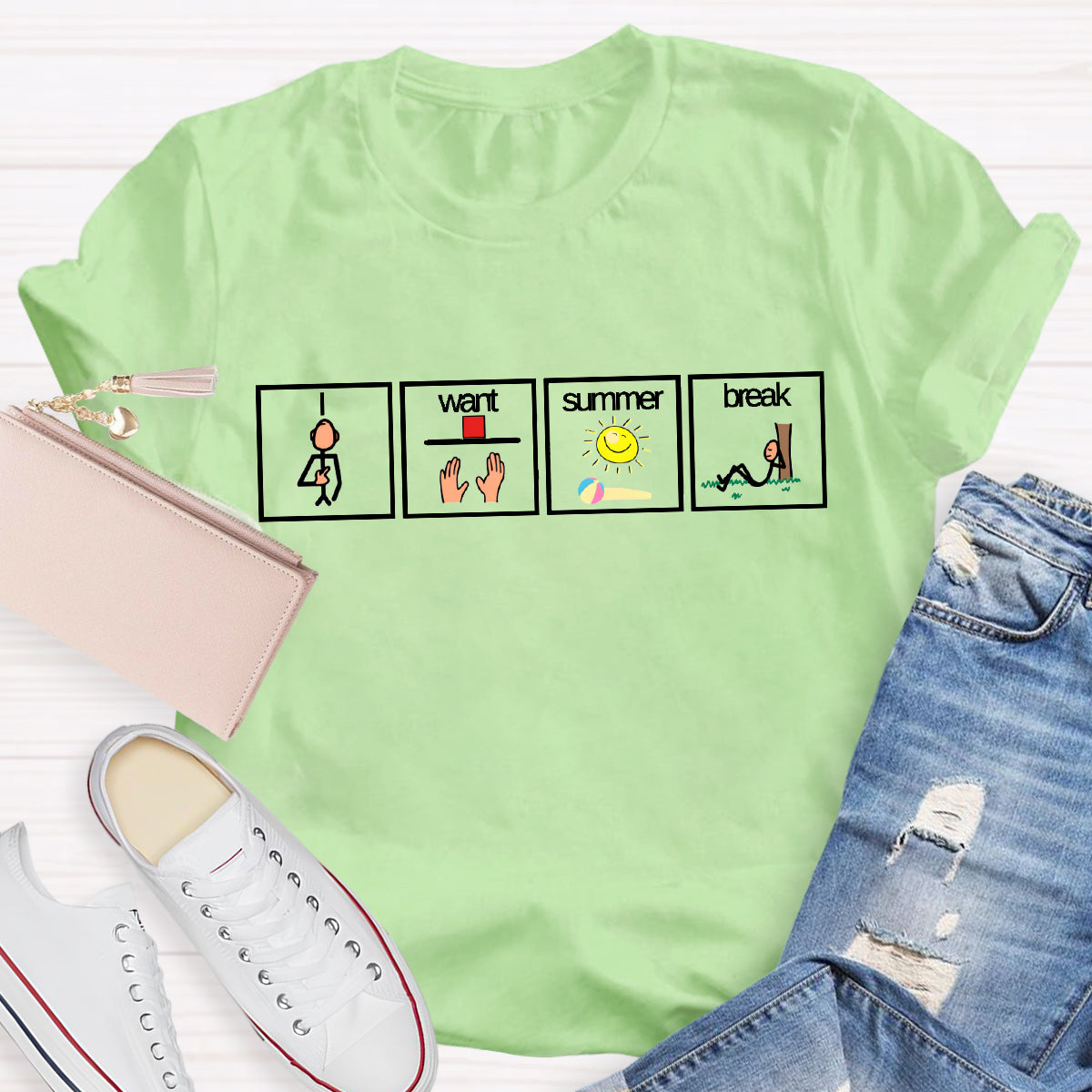 I Want Summer Break Teacher T-Shirt