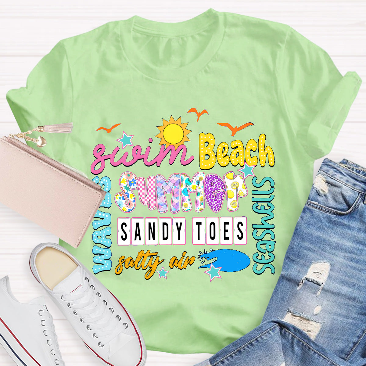 Swim Beach Summer Break T-Shirt