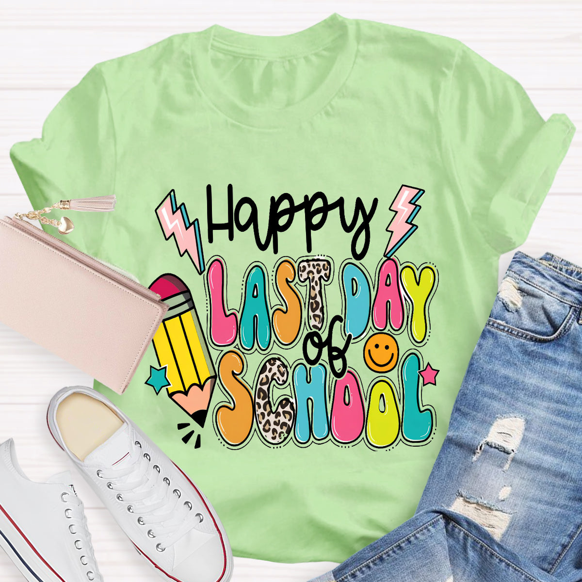 Happy Last Day Of School Pencil T-shirt