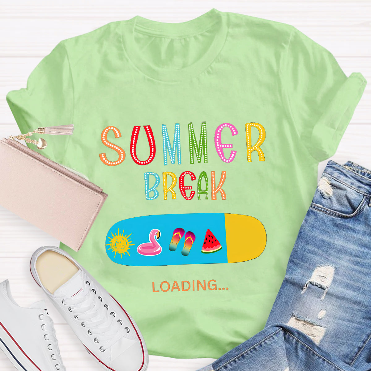 Summer Break Loading Teacher T-Shirt