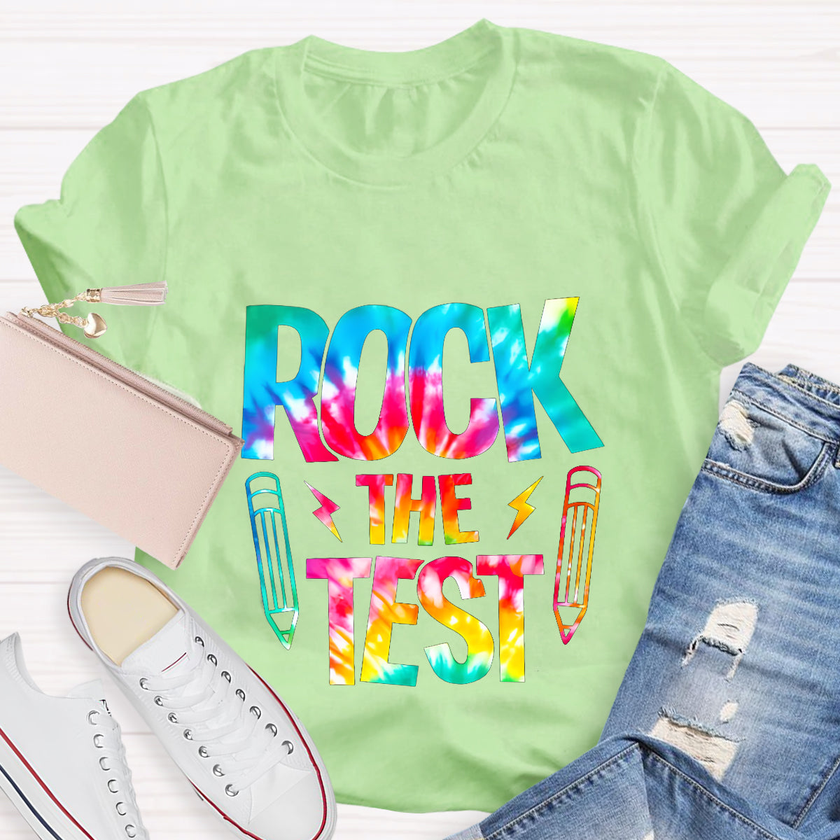 Rock The Test Teacher T-Shirt