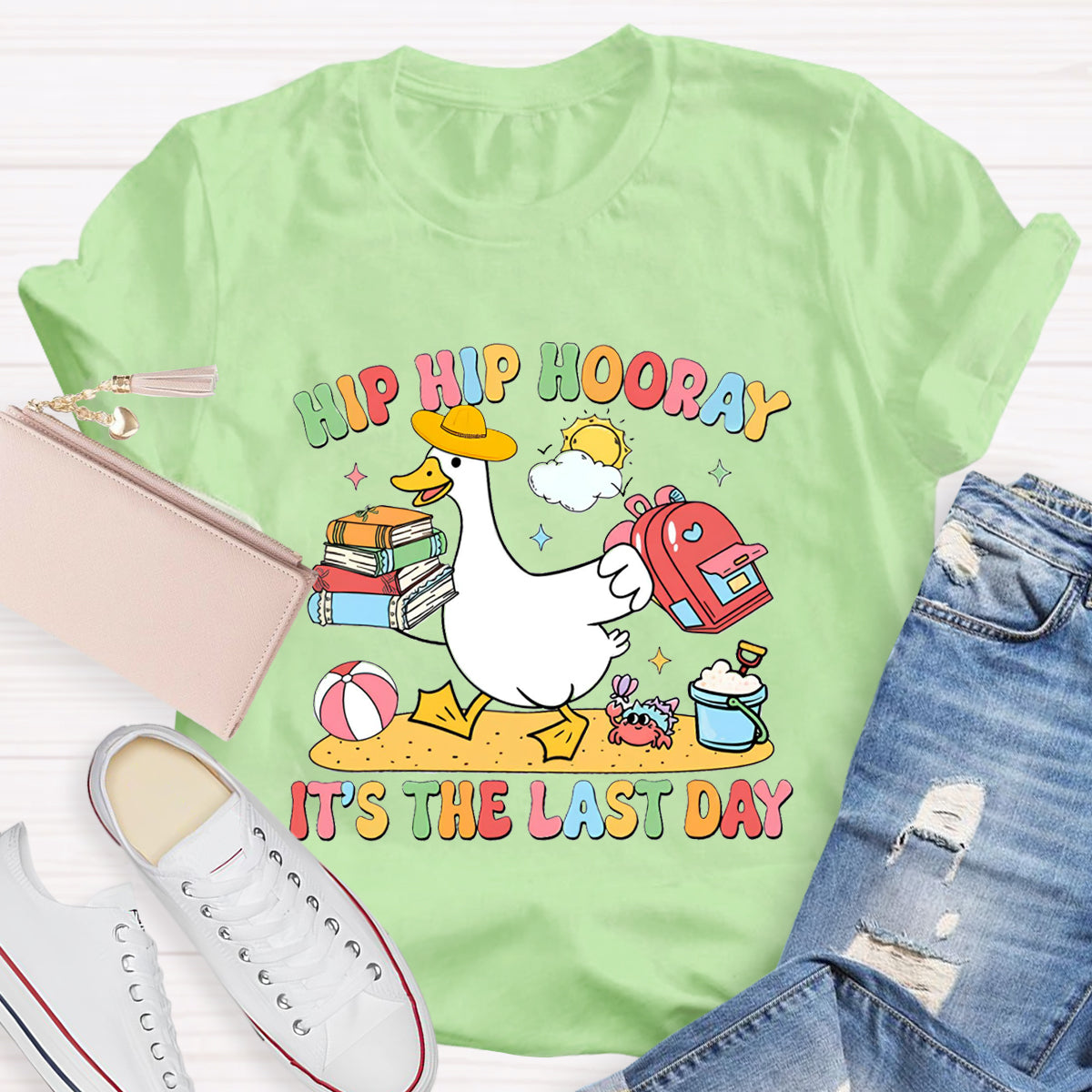 Hip Hip Hooray It's The Last Day Teacher T-Shirt