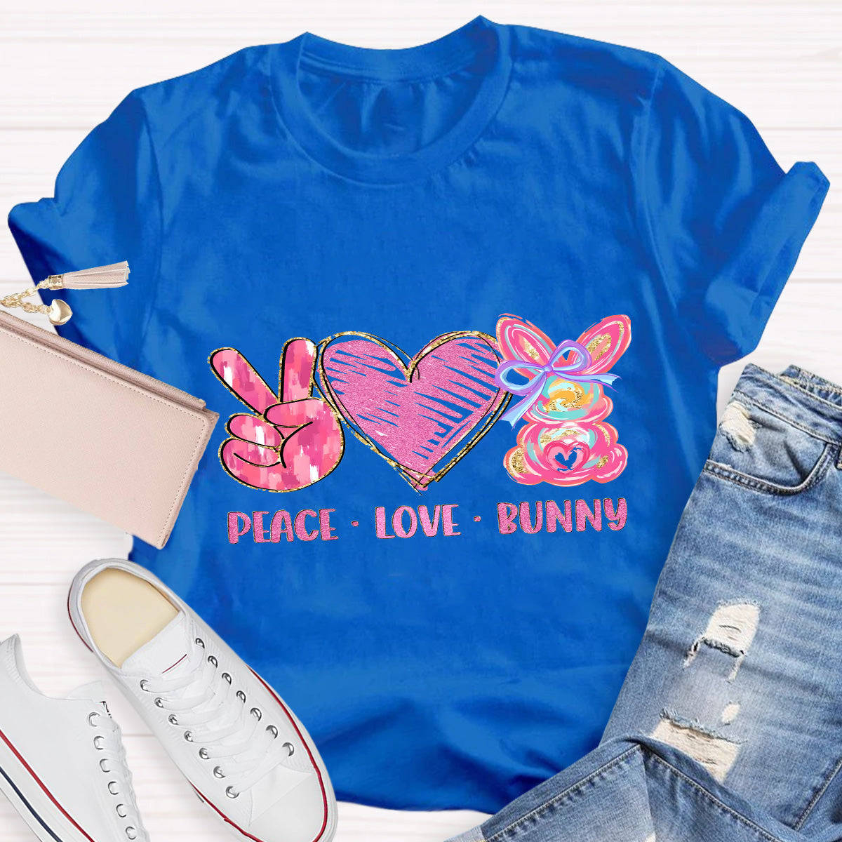 Peace And Love Teacher T-Shirt