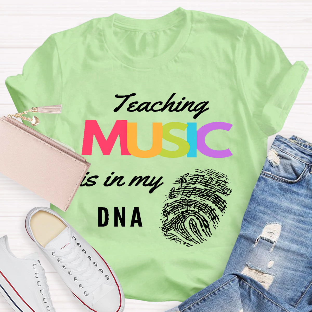 Teaching Music Is In My Dna Teacher T-Shirt