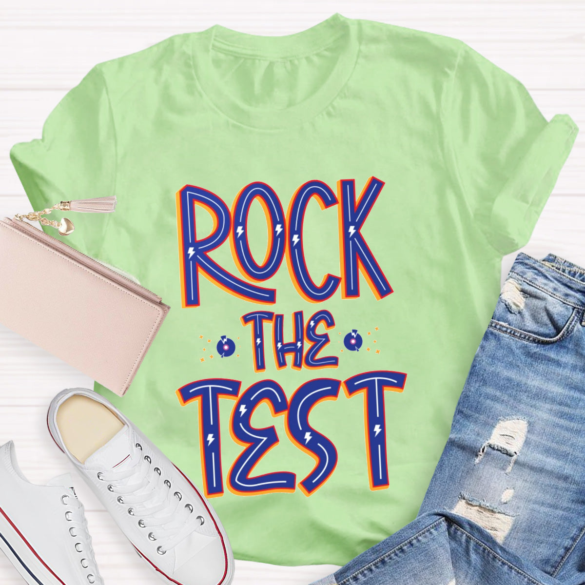 Rock The Test Teacher T-Shirt