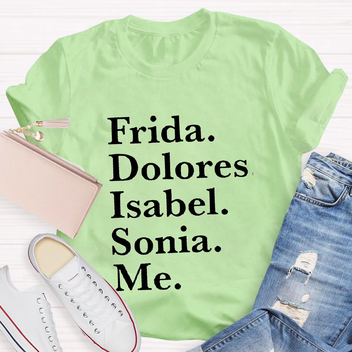 Frida Dolores Isabel Sonia Me Spanish Teacher T-Shirt
