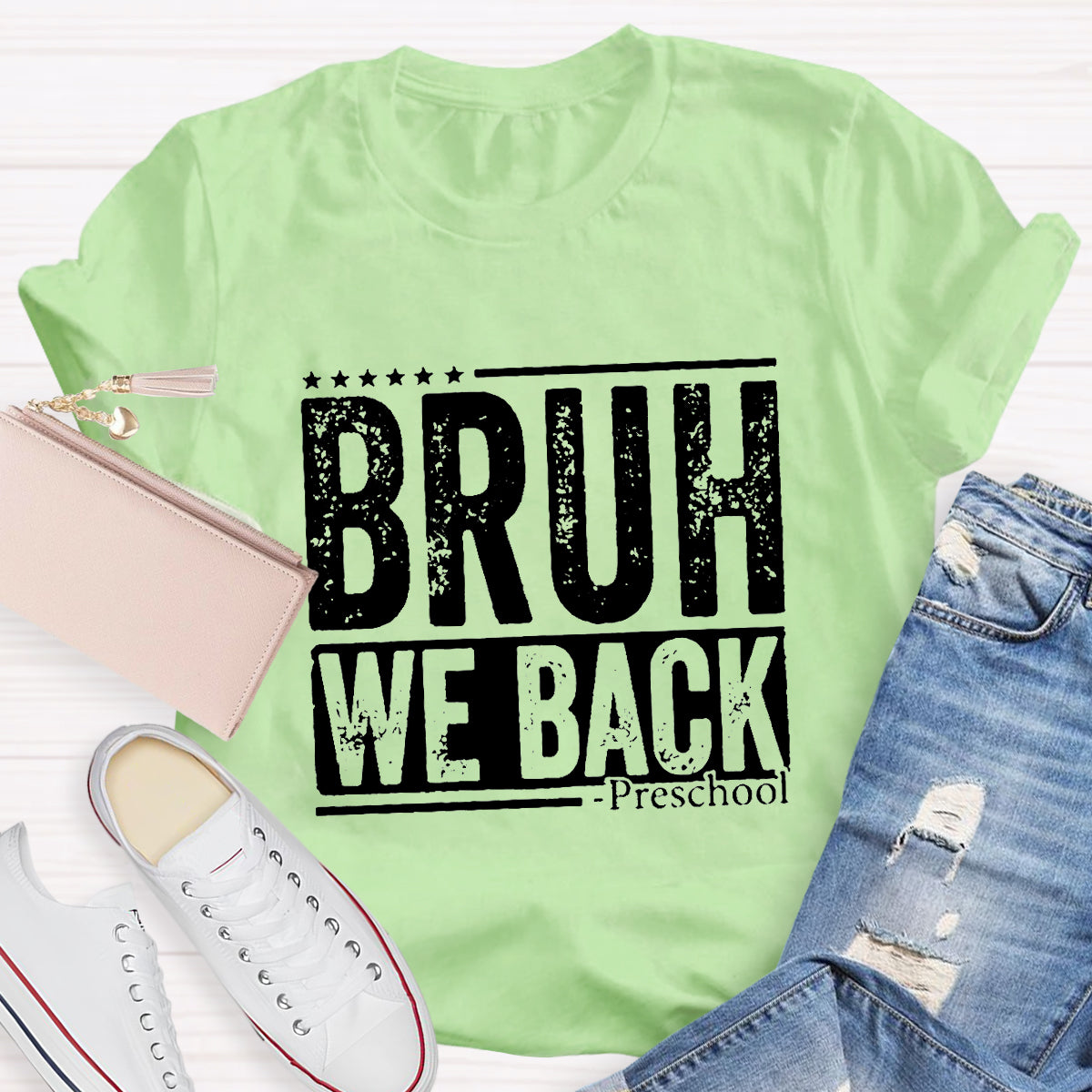 Personalized Grade Bruh We Back Back To School T-shirt