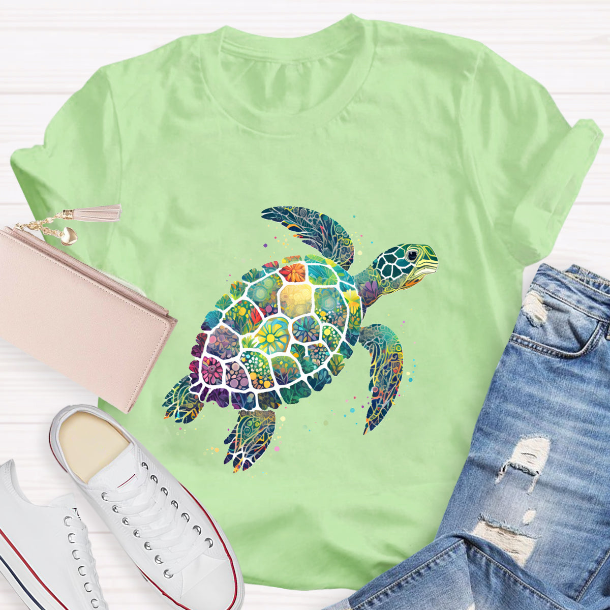 Ocean Inspired Turtle T-Shirt