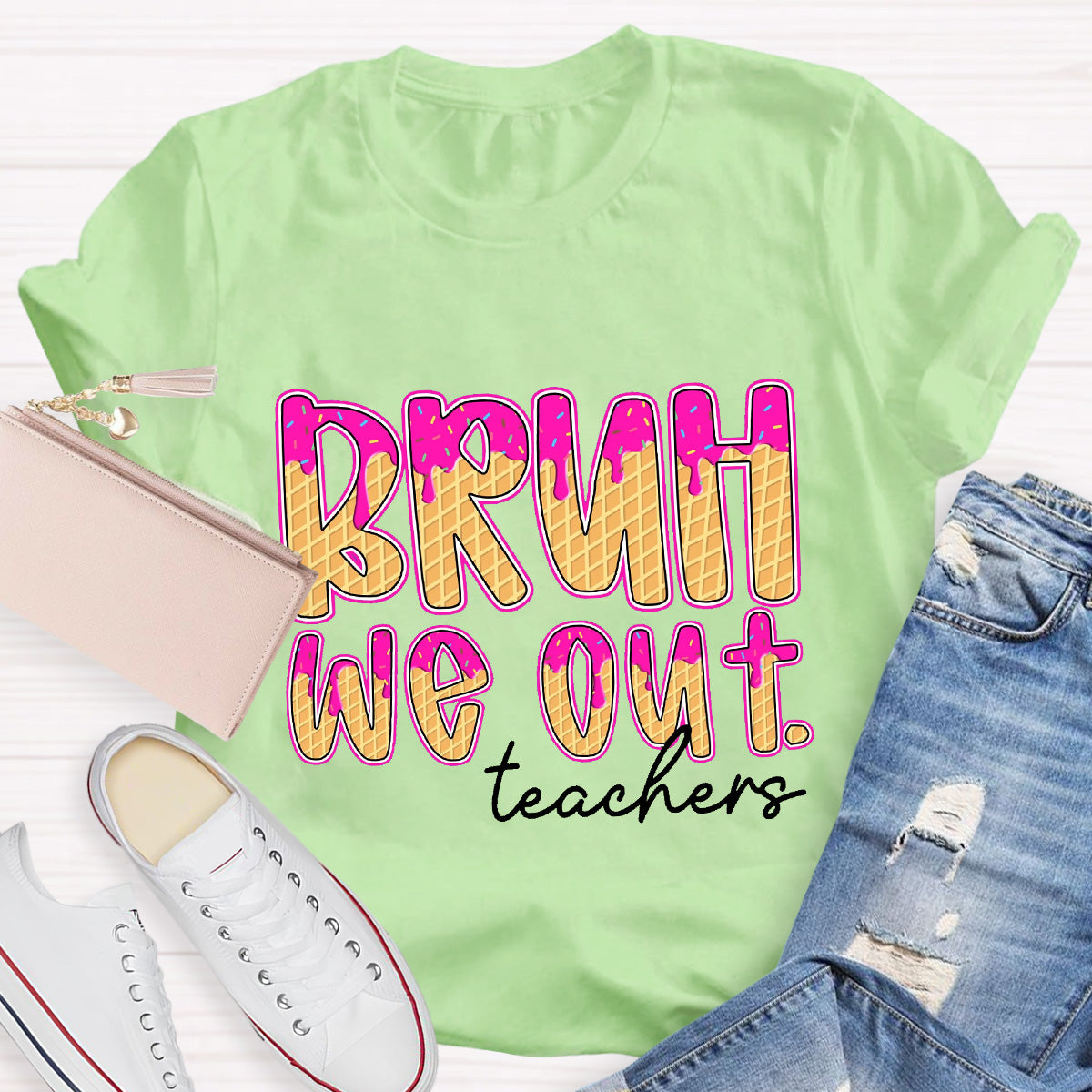 Bruh We Out Teacher Teacher T-Shirt