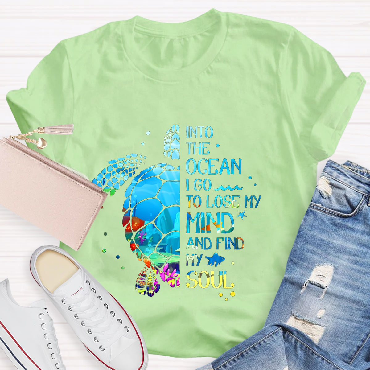 Into The Ocean I Go To Lose My Mind And Find My Soul T-Shirt