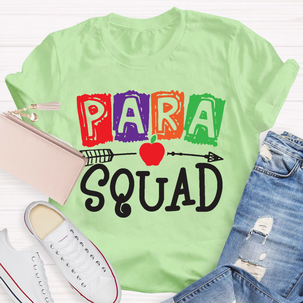 Para Squad Apple Teacher T-Shirt