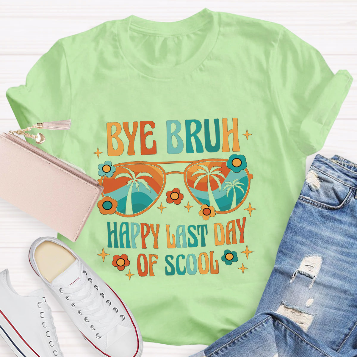 Bye Bruh Happy Last Day Of School T-Shirt