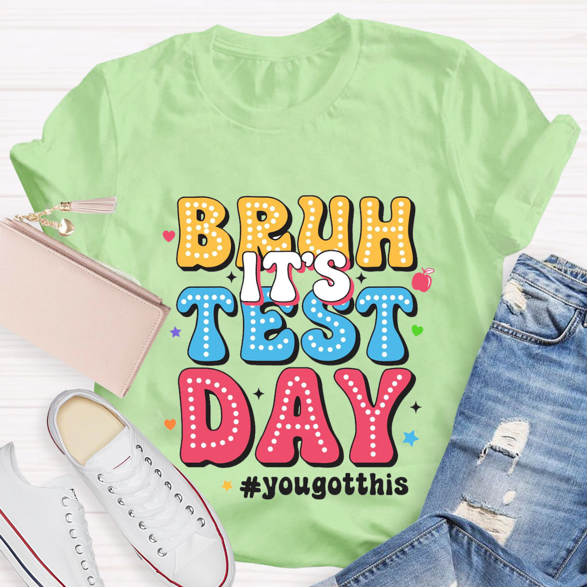 Bruh It's Test Day Teacher T-Shirt