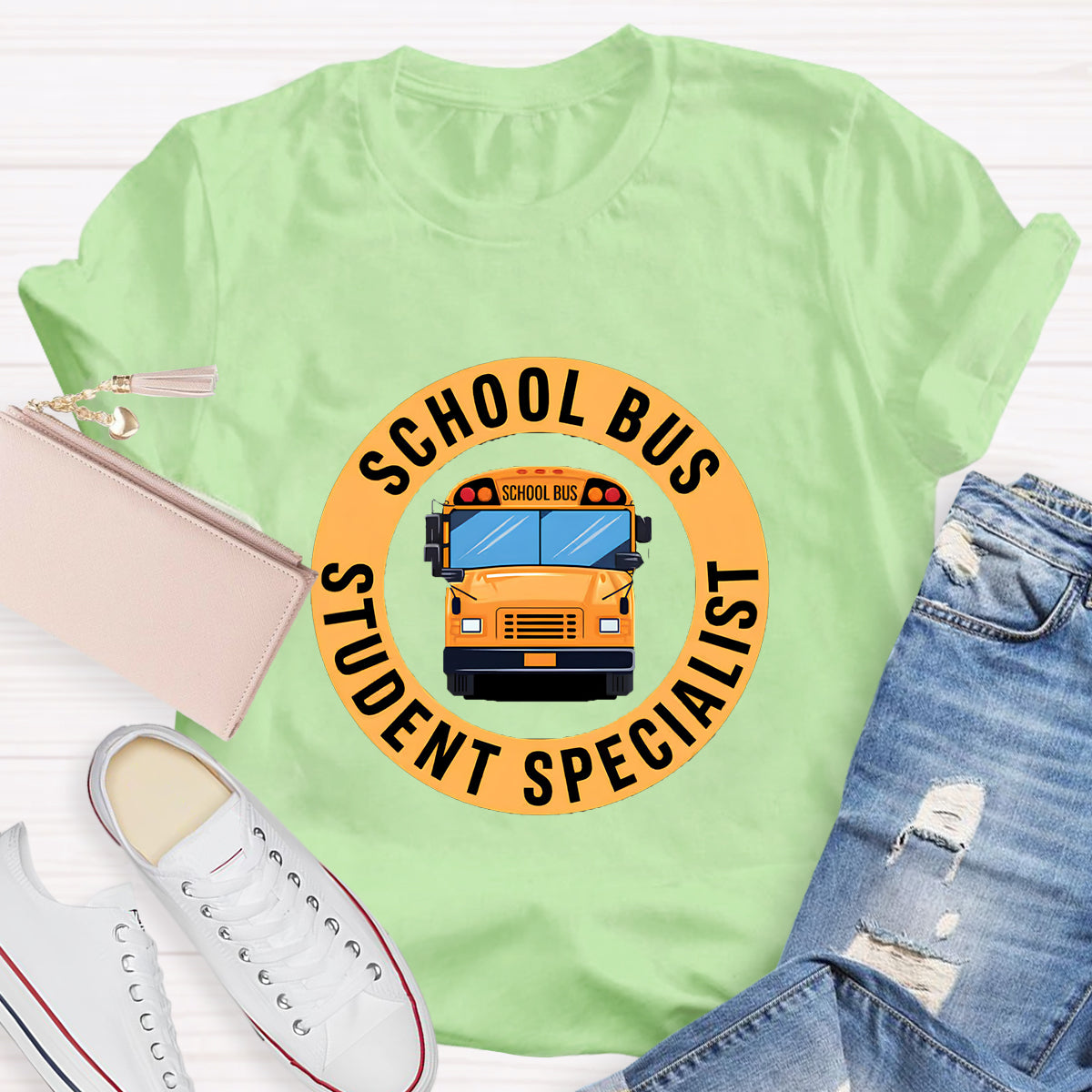 School Bus Student Specialist Teacher T-Shirt