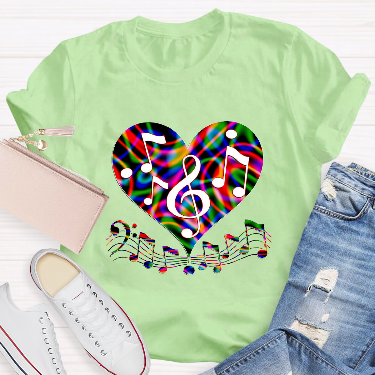 Music Makes My Heart Happy T-Shirt