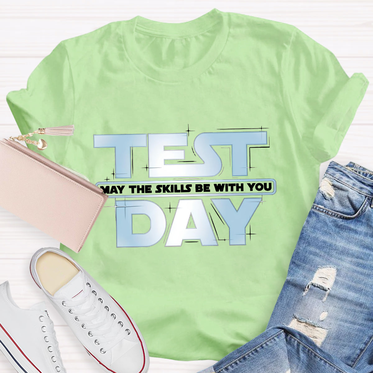 May The Skills Be With You Test Day Teacher T-Shirt