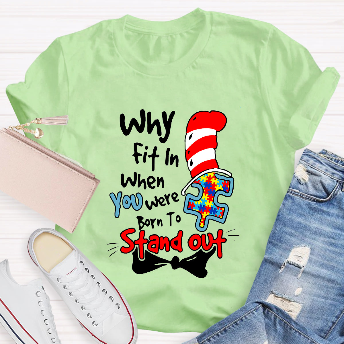 Why Fit In When You Were Born To Stand Out Children's Books T-Shirt