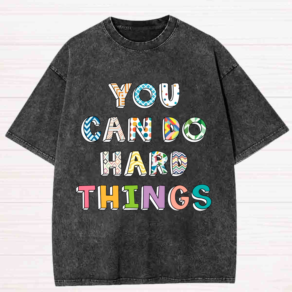 You Can Do Hard Thing Washed T-shirt