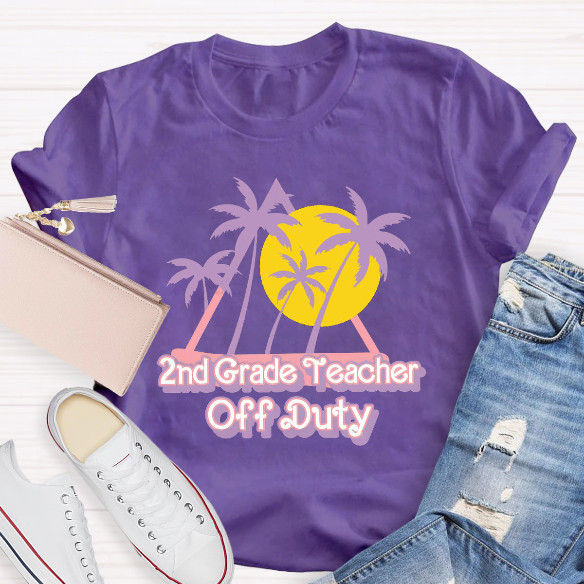 Personalized Grade Teacher Off Duty Sunshie T-Shirt