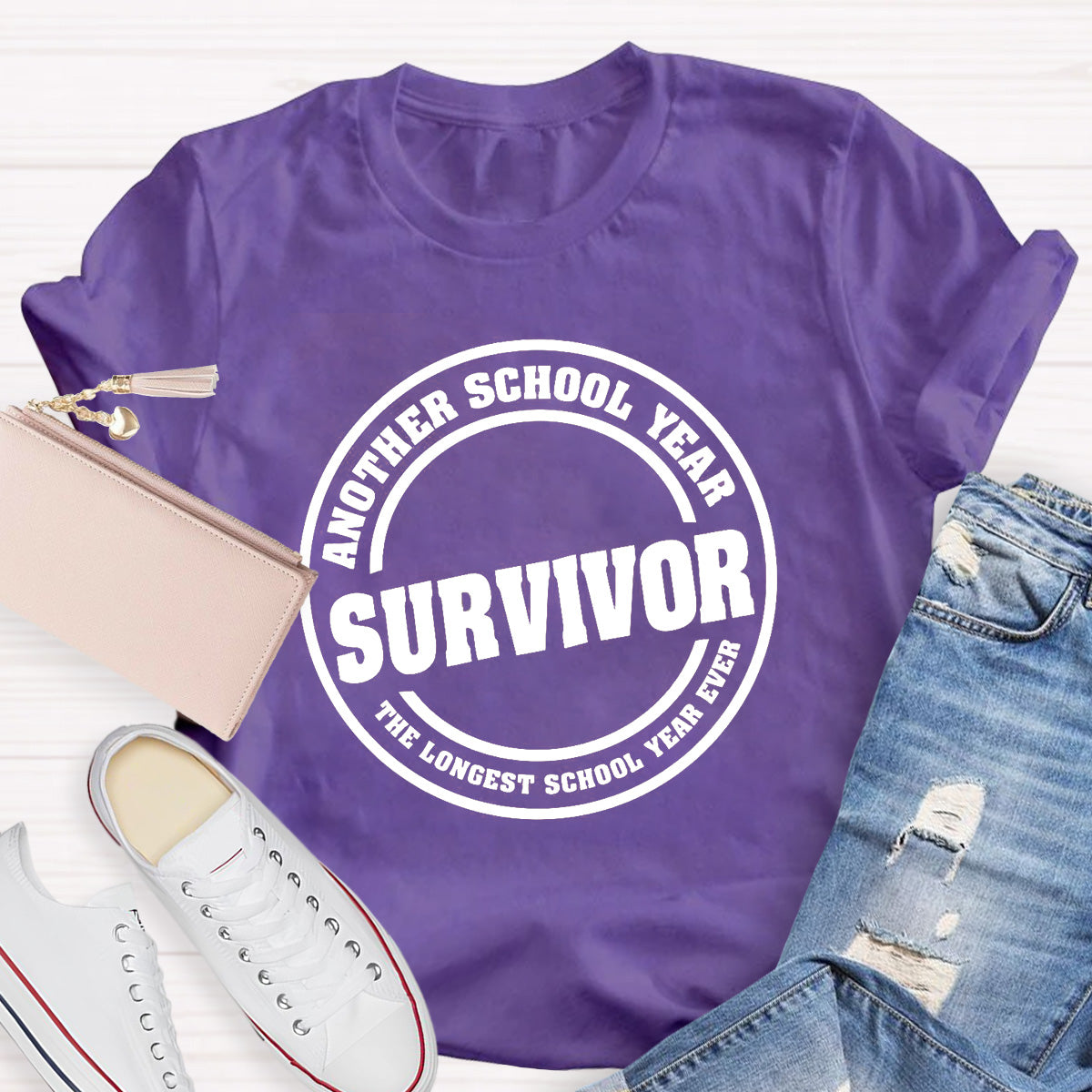 Another School Year Survivor The Longest School Year Ever Teacher T-Shirt