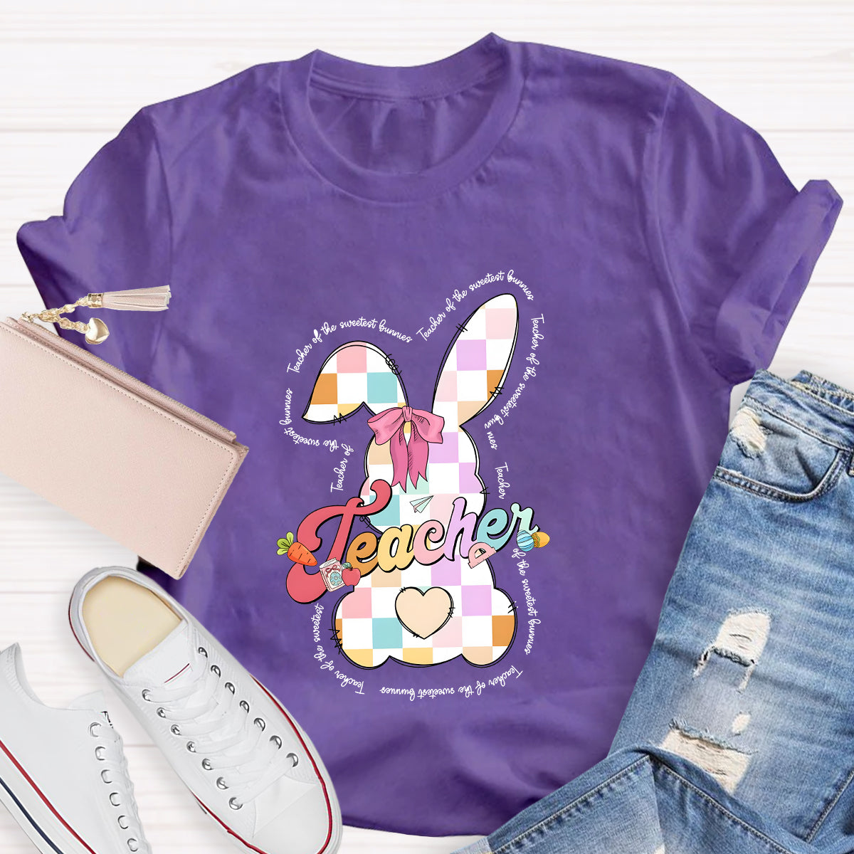 Teaching Of The Sweetest Bunnies Teacher T-Shirt