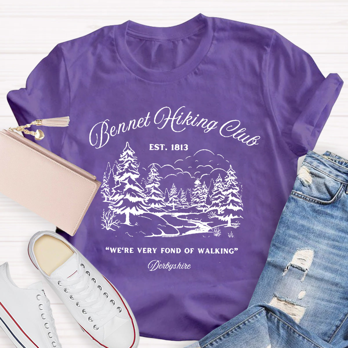 We're Very Fond Of Walking Teacher T-Shirt