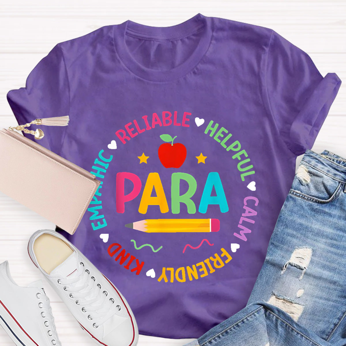 Para Teacher Helpful Calm T-Shirt