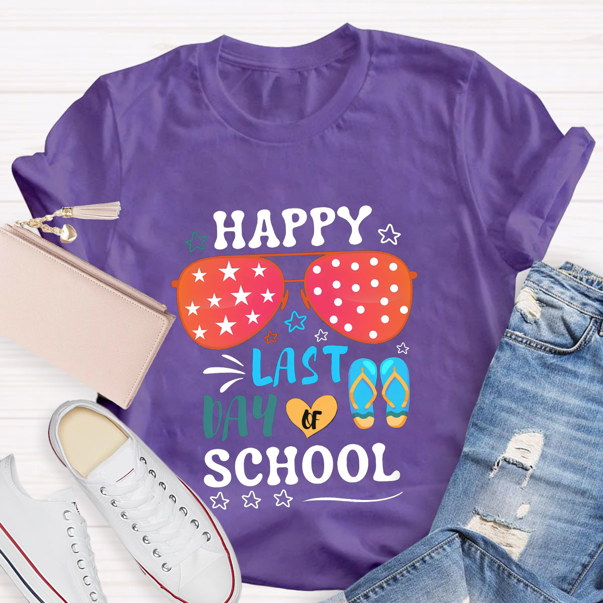 Happy Last Day Of School Sunglass T-Shirt