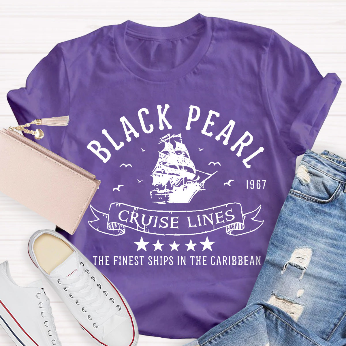 Black Pearl Cruise Lines Teacher T-Shirt