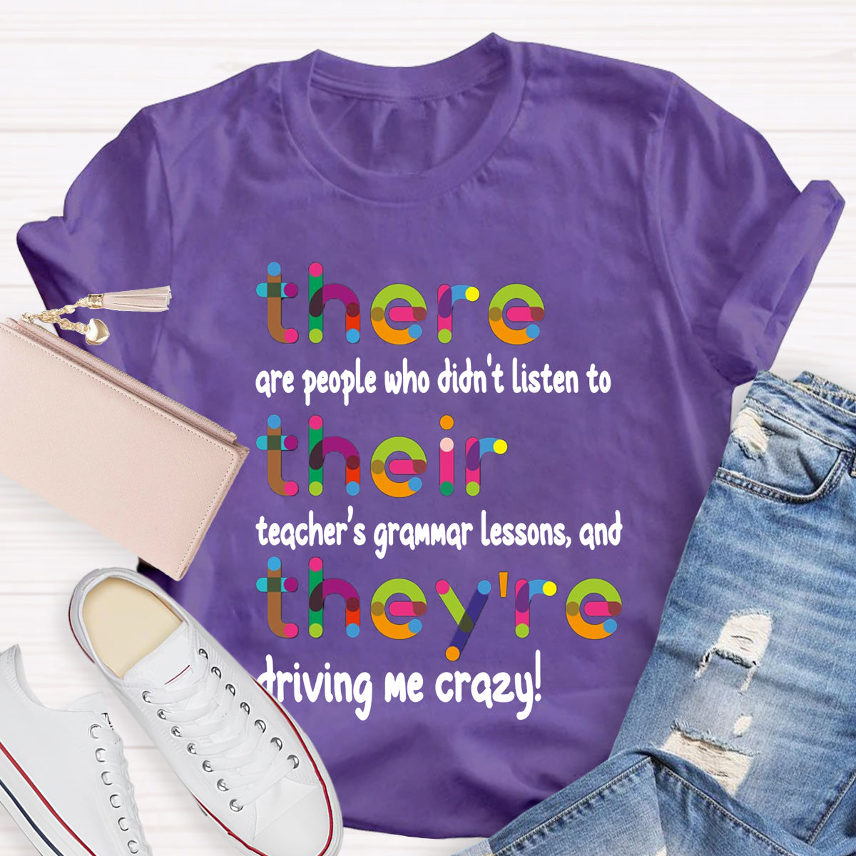 Their There They're Grammar Teacher T-Shirt