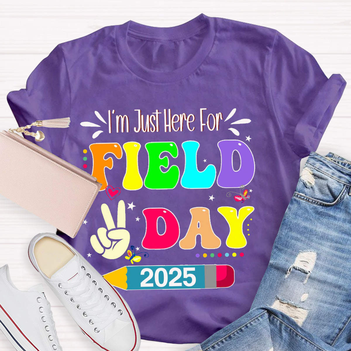 Personalize Year Field Day Teacher T-Shirt