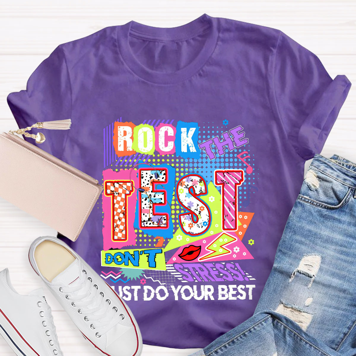 Rock The Test Teacher T-Shirt