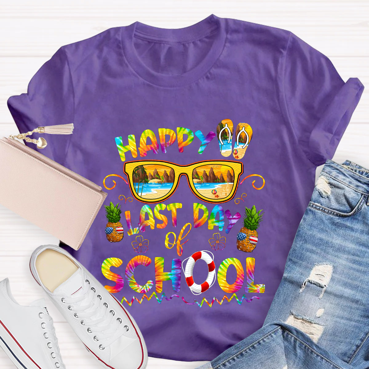 Happy Last Day Of School Holiday Summer T-Shirt