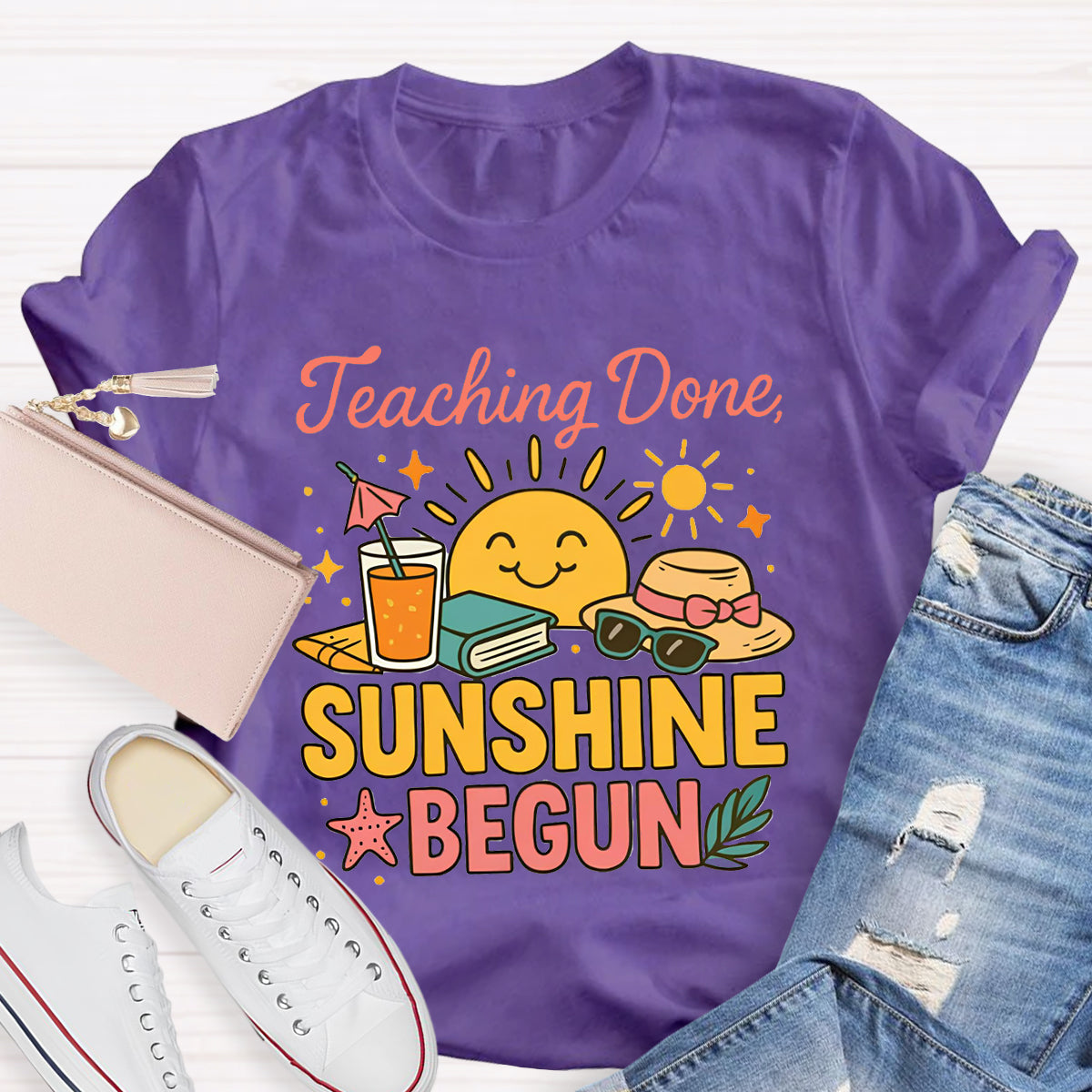 Teaching Done Sunshine Begun T-Shirt