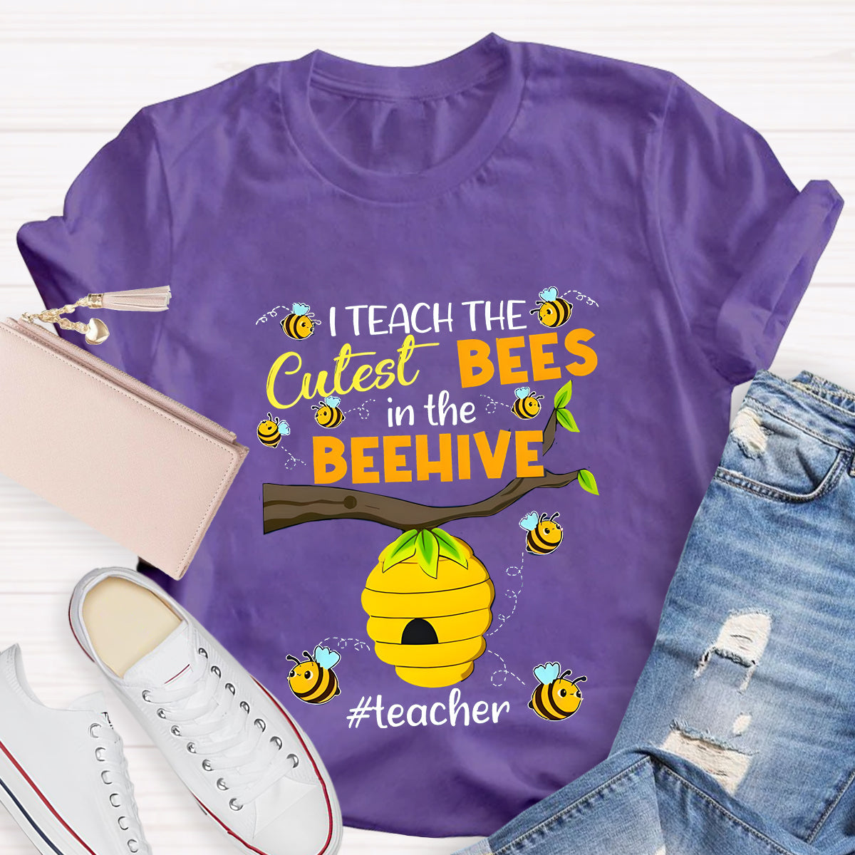 Teach The Cutest Bees Teacher T-Shirt
