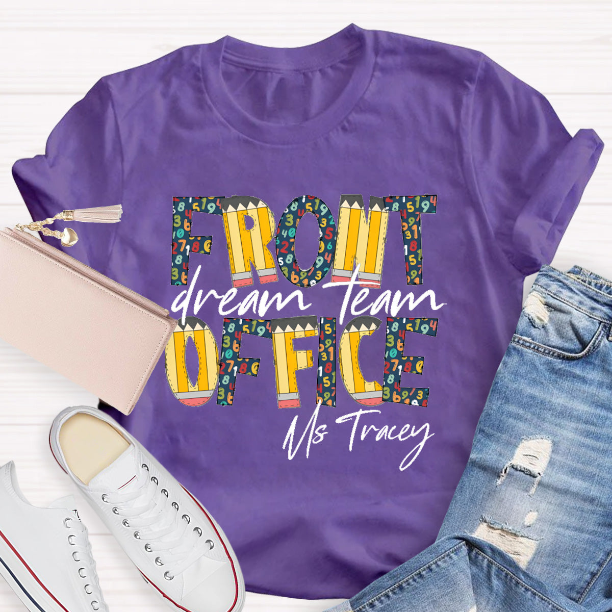 Personalized Name Dream Team Teacher T-Shirt