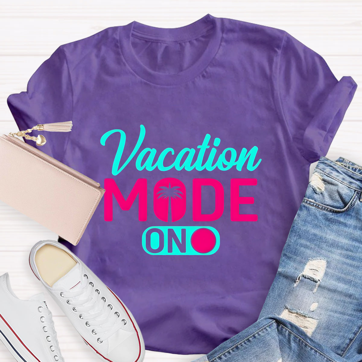 Vacation Mode On Teacher T-Shirt